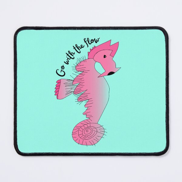 Item preview, Go With The Flow Pink Seahorse by Everything Eli designed and sold by EverythingEli.