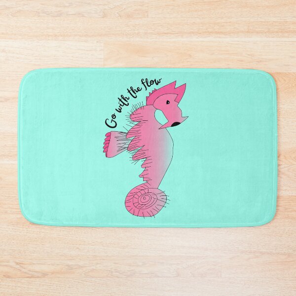 Item preview, Go With The Flow Pink Seahorse by Everything Eli designed and sold by EverythingEli.
