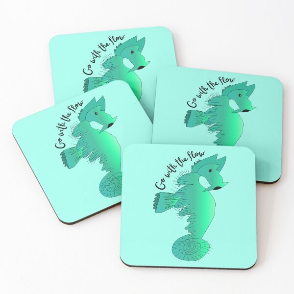 Item preview, Go With The Flow Green Seahorse by Everything Eli designed and sold by EverythingEli.