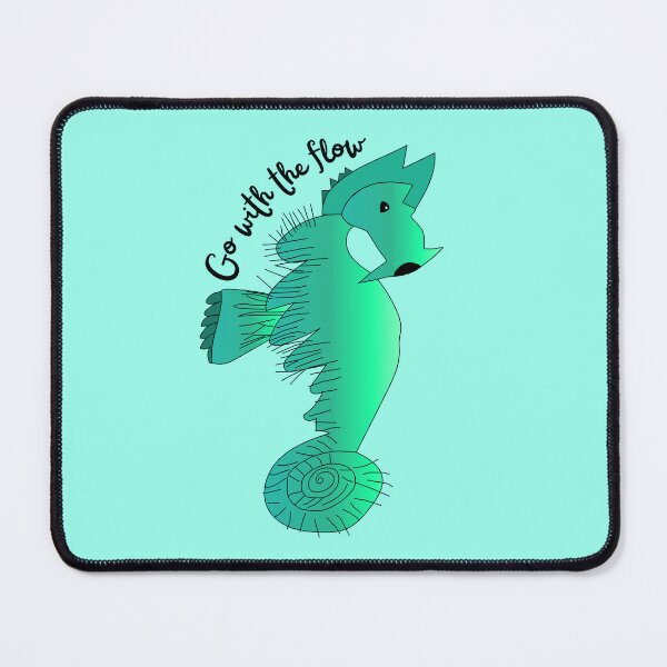 Item preview, Go With The Flow Green Seahorse by Everything Eli designed and sold by EverythingEli.