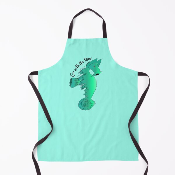 Item preview, Go With The Flow Green Seahorse by Everything Eli designed and sold by EverythingEli.