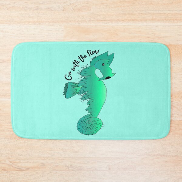 Item preview, Go With The Flow Green Seahorse by Everything Eli designed and sold by EverythingEli.