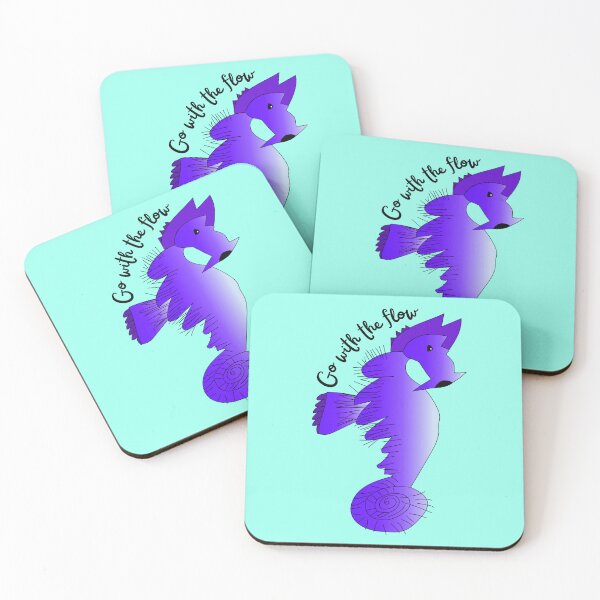 Item preview, Go With The Flow Purple Seahorse by Everything Eli designed and sold by EverythingEli.