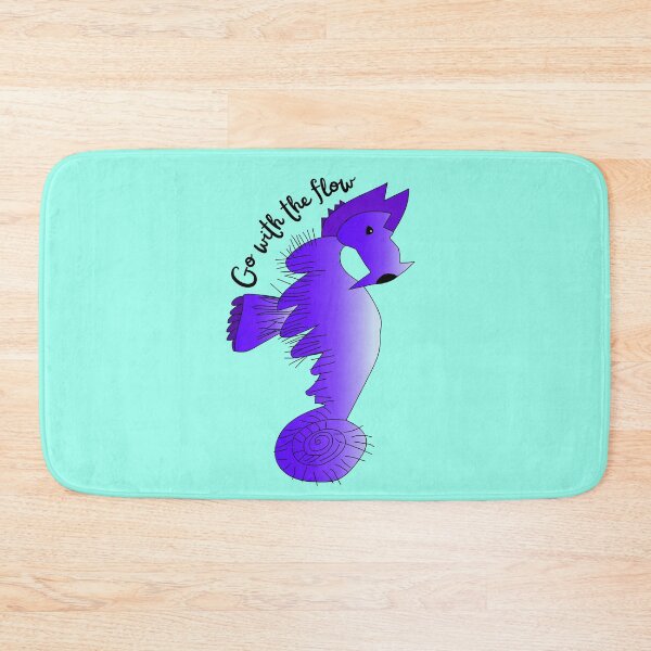 Item preview, Go With The Flow Purple Seahorse by Everything Eli designed and sold by EverythingEli.