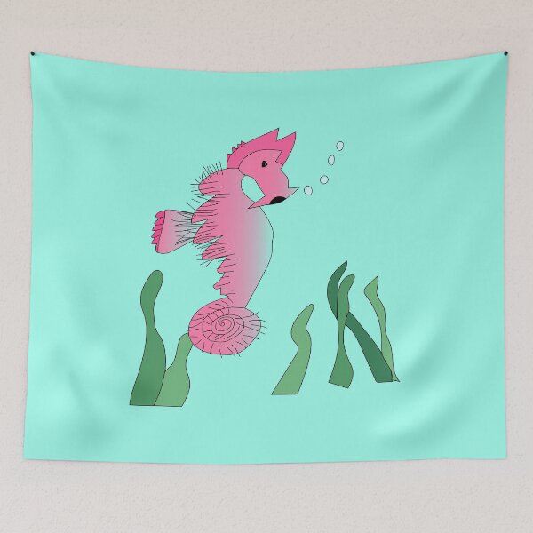 Item preview, Pink Seahorse by Everything Eli designed and sold by EverythingEli.