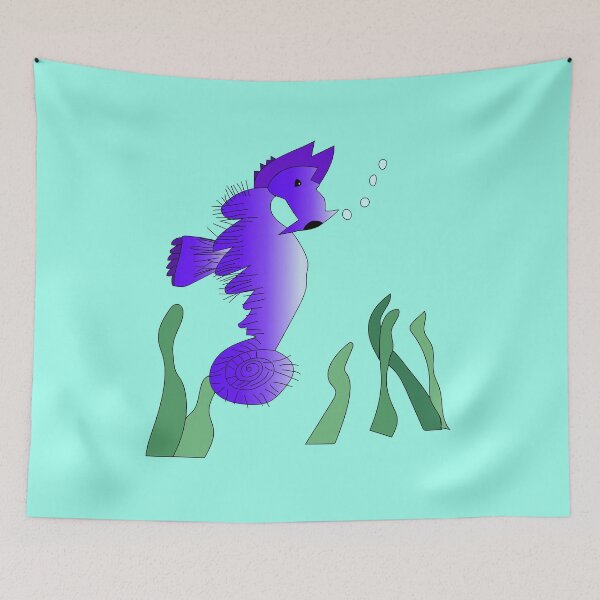 Item preview, Purple Seahorse by Everything Eli designed and sold by EverythingEli.