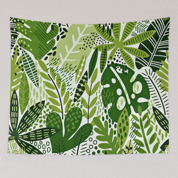 Item preview, Cool Jungle Green Leaves Exotic Abstract Art Designs designed and sold by DEC02.