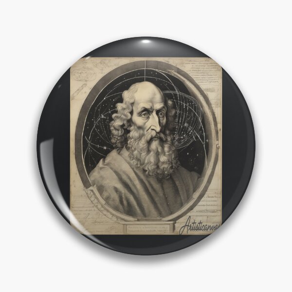 Item preview,  "Archimedes' Vision: Classical Bust and Scientific Cosmos" designed and sold by Artisticanvas.