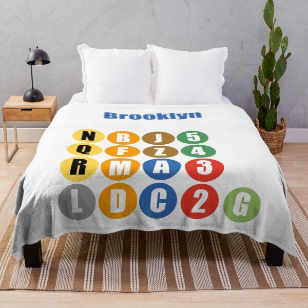 Artikelvorschau, Brooklyn NY Bahnlinien blau entworfen und verkauft von Mozart3.