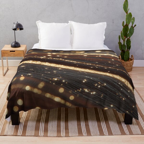 Item preview, Dark Walnut Wood Grain with Sparkling Gold Rivers - Luxury Decor designed and sold by lematworks.