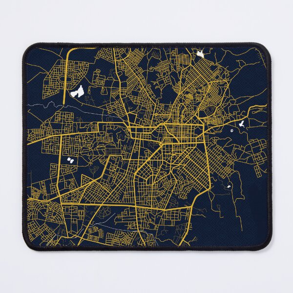 Item preview, Asmara City Map of Eritrea - Gold Art Deco designed and sold by deMAP.