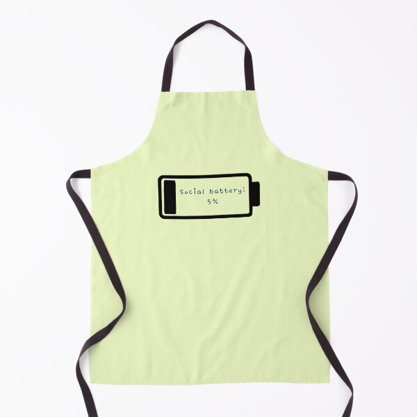 Item preview, Social Battery 5 Percent - Funny Introvert Mood Design designed and sold by mintmono-studio.