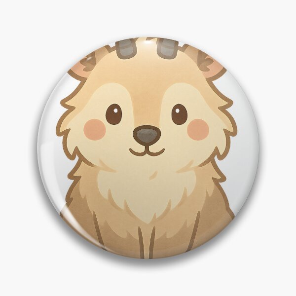 Item preview, Kawaii Japanese Serow – Mountain Forest Mascot designed and sold by NipponPop.