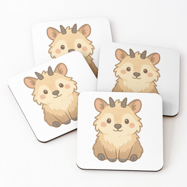 Item preview, Kawaii Japanese Serow – Mountain Forest Mascot designed and sold by NipponPop.
