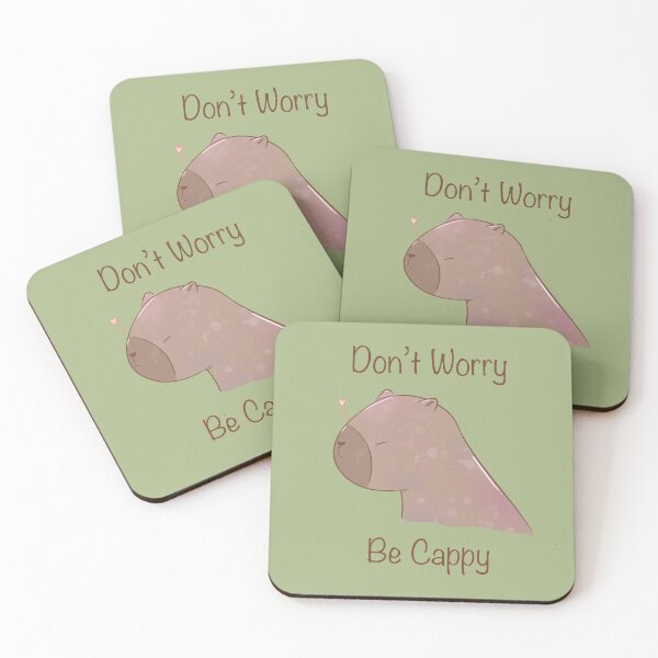 Item preview, Don’t Worry be Cappy designed and sold by KitKattyDesigns.