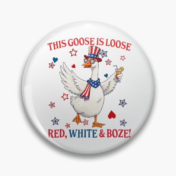 Item preview, 4Th Of July This Goose Is Loose Red White Boze Goose designed and sold by Cute-Collection.