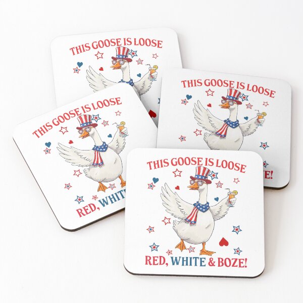 Item preview, 4Th Of July This Goose Is Loose Red White Boze Goose designed and sold by Cute-Collection.