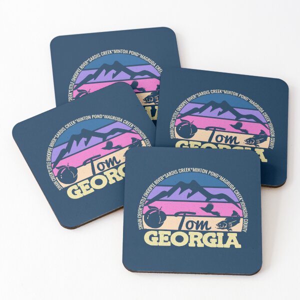 Item preview, Tom Georgia Sunset Retro Vintage Local Pride Logo designed and sold by CRHPOD20.