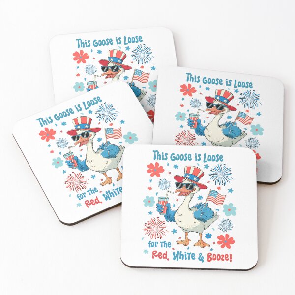 Item preview, Cute Funny This Goose Is Loose For The Red White And Booze designed and sold by Cute-Collection.