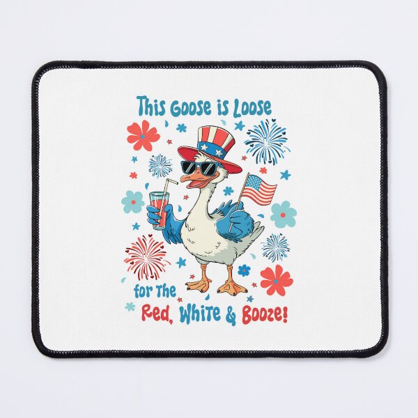 Item preview, Cute Funny This Goose Is Loose For The Red White And Booze designed and sold by Cute-Collection.