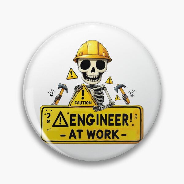 Item preview, Funny Caution Engineering designed and sold by clarkfraser.