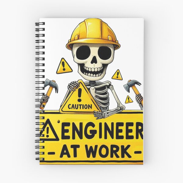 Item preview, Funny Caution Engineering designed and sold by clarkfraser.