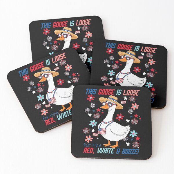 Item preview, Retro This Goose Is Loose For The Red White And Booze 4Th Of July designed and sold by Cute-Collection.