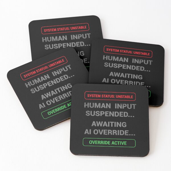 Item preview, Awaiting AI Override – Human Input Suspended Glitch Tech designed and sold by Sarcastic designs.