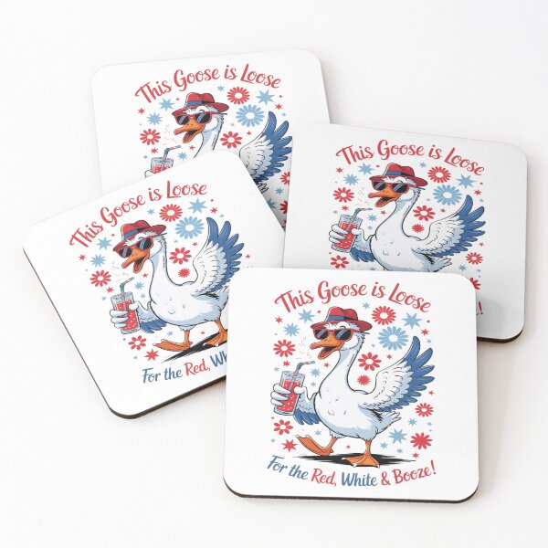 Item preview, This Goose Is Loose For The Red White And Booze 4Th Of July Cute designed and sold by Cute-Collection.