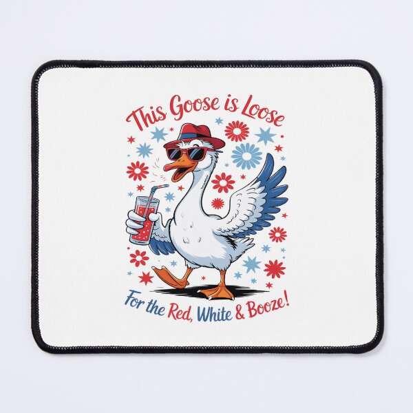 Item preview, This Goose Is Loose For The Red White And Booze 4Th Of July Cute designed and sold by Cute-Collection.