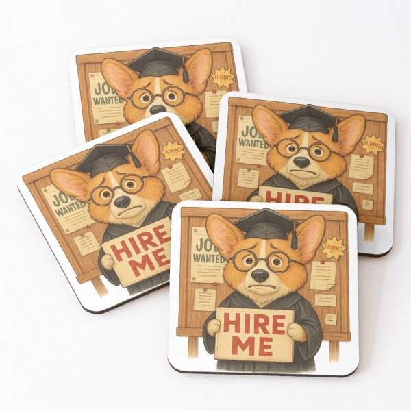 Item preview, Hire Me Corgi – Funny Graduation Dog Looking for a Job designed and sold by 奇0904.