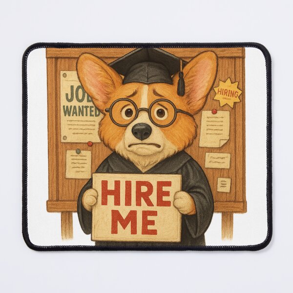 Item preview, Hire Me Corgi – Funny Graduation Dog Looking for a Job designed and sold by 奇0904.