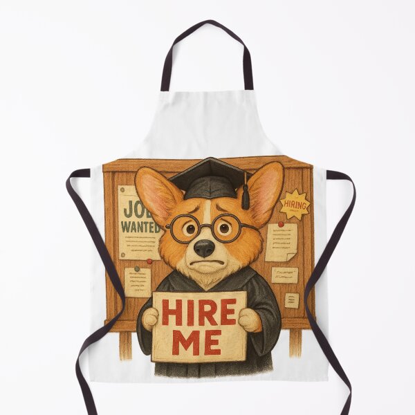 Item preview, Hire Me Corgi – Funny Graduation Dog Looking for a Job designed and sold by 奇0904.