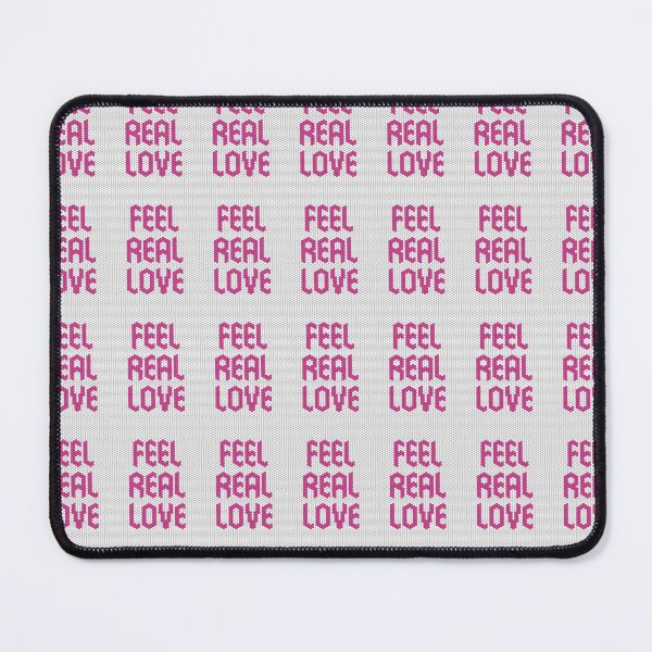 Item preview, Feel Real Love Pink Mosaic Heartfelt Affirmation Message designed and sold by kakarikihill.