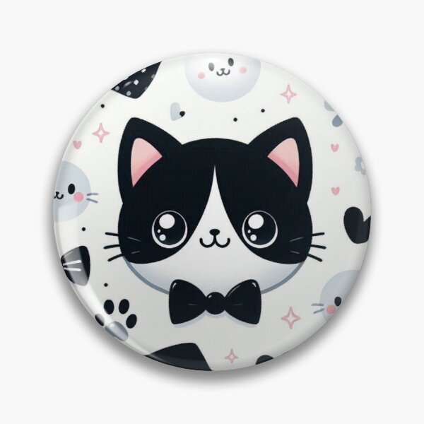 Item preview, Cute Cartoon Kittens Black and White Cats designed and sold by purplesensation.