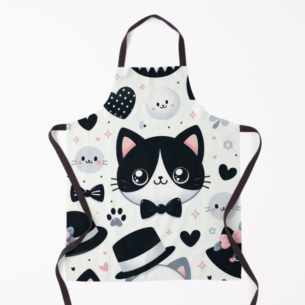 Item preview, Cute Cartoon Kittens Black and White Cats designed and sold by purplesensation.