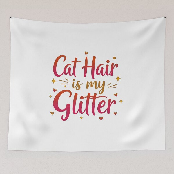 Item preview, Cat Hair is My Glitter designed and sold by vivid-vibes-art.
