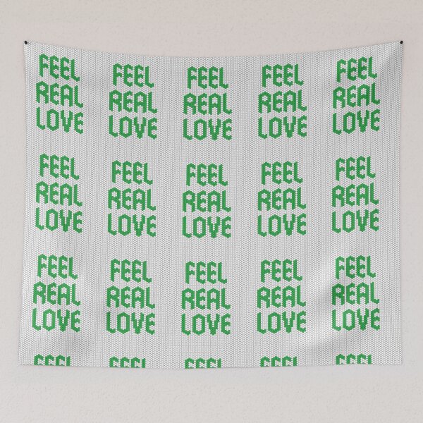 Item preview, Feel Real Love Green Mosaic Heartfelt Affirmation Message designed and sold by kakarikihill.