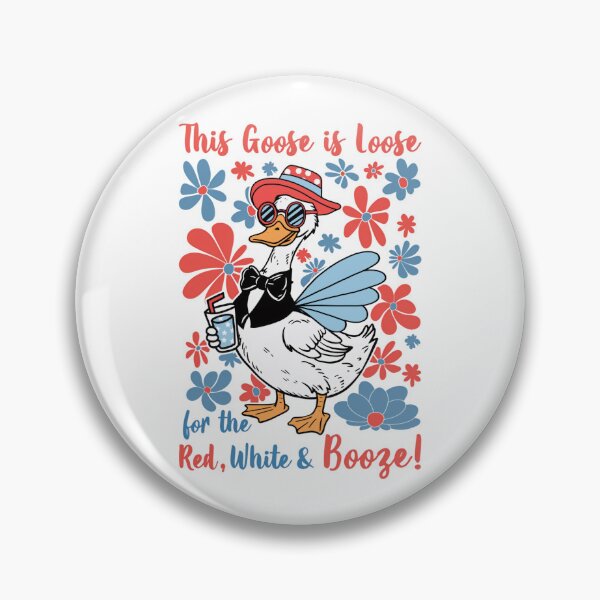 Item preview, This Goose Is Loose For The Red White And Booze 4Th Of July designed and sold by Cute-Collection.