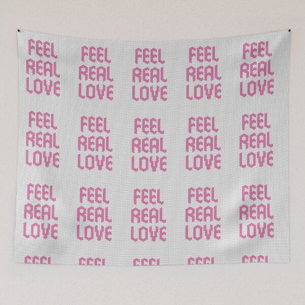 Item preview, Feel Real Love Light Pink Mosaic Heartfelt Affirmation designed and sold by kakarikihill.