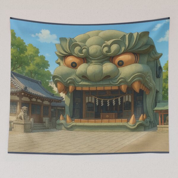 Item preview, The Lion Hall of Namba Yasaka Shrine designed and sold by Takeda-art.