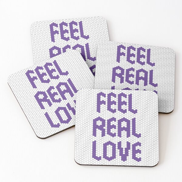 Item preview, Feel Real Love Purple Mosaic Heartfelt Affirmation Message designed and sold by kakarikihill.
