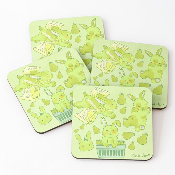 Item preview, Pear Bunny Pattern – Cute Kawaii Animal Illustration  designed and sold by KandiiJar.