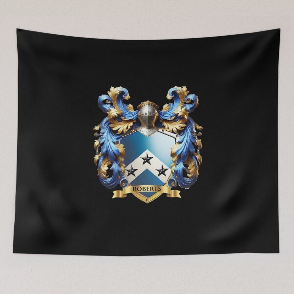 Item preview, Roberts Family Crest – Chevron of Honor with Three Celestial Stars designed and sold by Highlandkings.