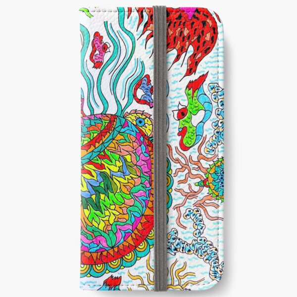Supersonic Psychedelic Squid iPhone Wallet