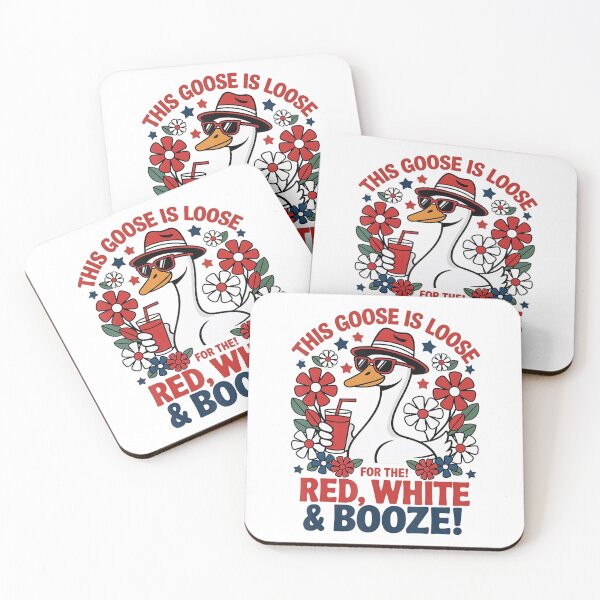 Item preview, This Goose Is Loose For The Red White And Booze Funny designed and sold by Cute-Collection.