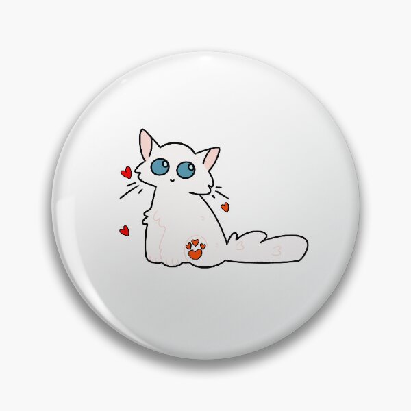 Item preview, white kitty!  designed and sold by cherriesandmore.