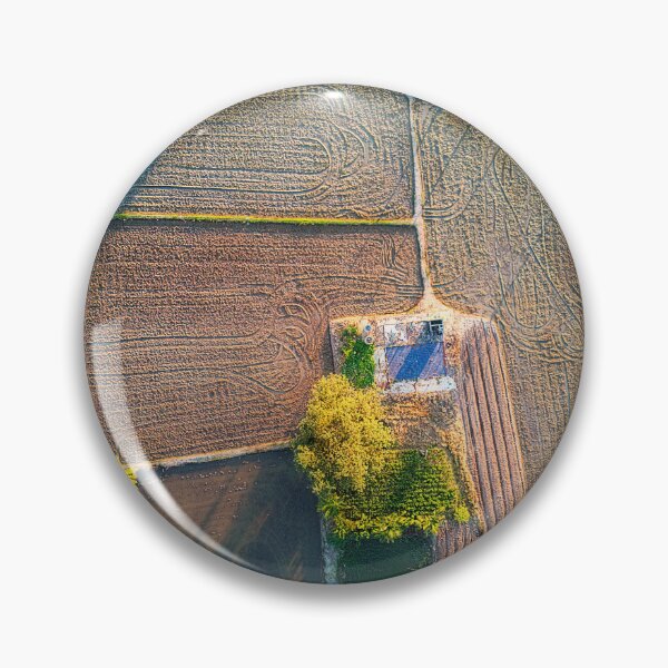 Item preview, Aerial Image of Farmers Rice Field and Old Ruin designed and sold by Huskyyy Designs.