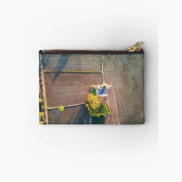 Item preview, Aerial Image of Farmers Rice Field and Old Ruin designed and sold by Huskyyy Designs.