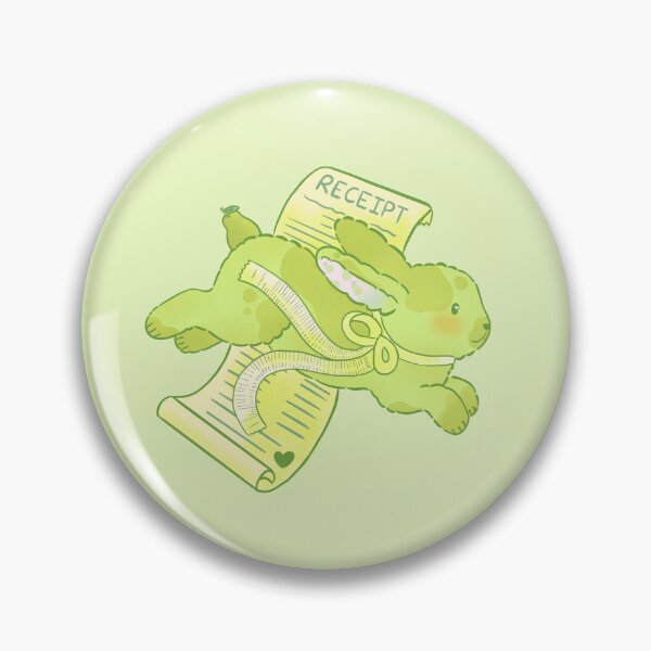 Item preview, Pear Bunny Receipt – Cute Kawaii Animal Design designed and sold by KandiiJar.